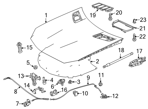 2014 Mercedes-Benz SLK350 Hood & Components