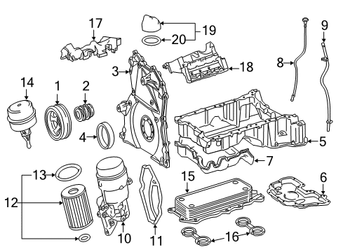 Cylinder Cover Diagram for 642-016-14-24