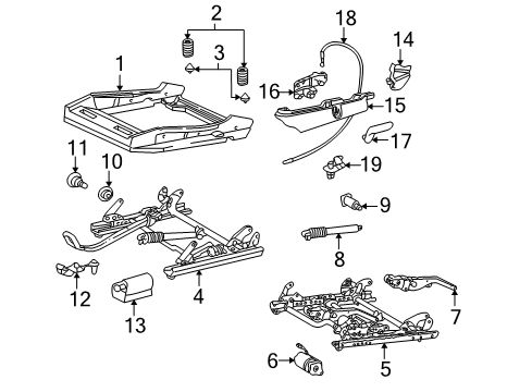 2003 Mercedes-Benz SLK32 AMG Tracks & Components Diagram