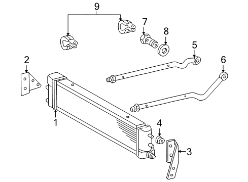 2005 Mercedes-Benz G500 Oil Cooler, Transmission Diagram