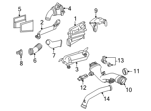 2008 Mercedes-Benz GL320 Air Intake Diagram