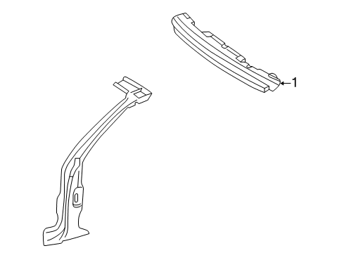 2001 Mercedes-Benz CLK55 AMG Windshield Header & Components Diagram