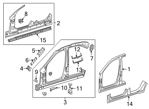 Reinforcement Plate Diagram for 213-637-35-01