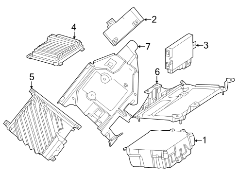 2023 Mercedes-Benz EQE 350 SUV Control Units