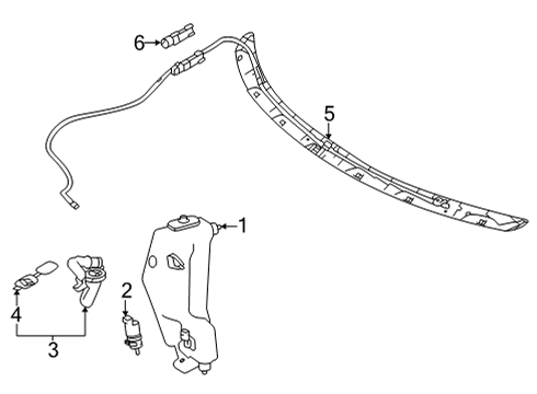 Wiper Motor Bushing Diagram for 001-998-37-01