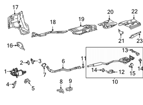 Muffler & Pipe Actuator Diagram for 222-906-74-03