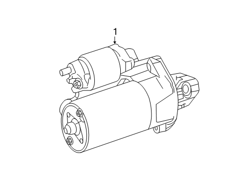 2018 Mercedes-Benz GLE63 AMG S Starter, Electrical Diagram 1