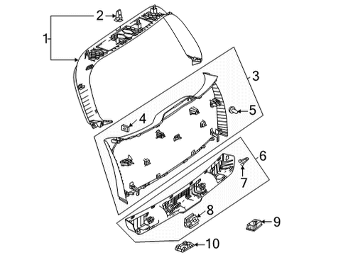 Upper Trim Diagram for 247-740-26-00-9051