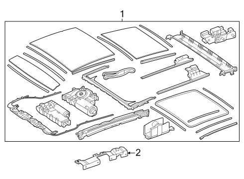 Panoramic Assembly Bracket Diagram for 254-787-06-00