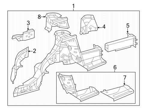 Shock Tower Diagram for 223-610-20-04