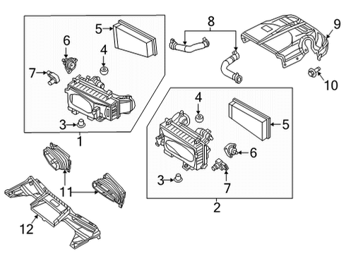 2020 Mercedes-Benz AMG GT 63 S Air Intake Diagram