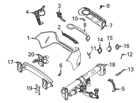 Valance Panel Diagram for 167-885-31-03