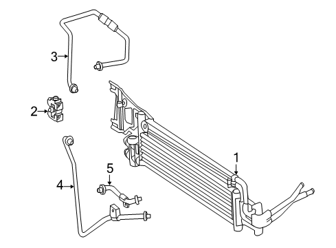 2013 Mercedes-Benz E350 Trans Oil Cooler Diagram