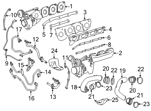 2012 Mercedes-Benz ML550 Exhaust Manifold Diagram