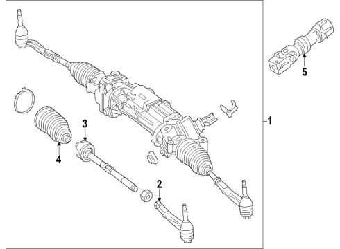 2023 Mercedes-Benz AMG GT 63 S Steering Column & Wheel, Steering Gear & Linkage