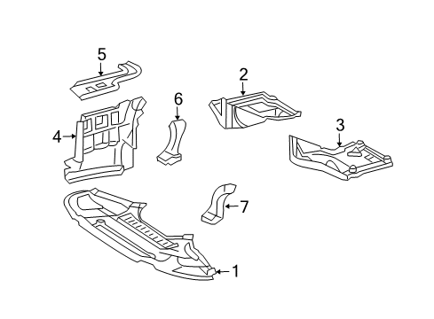 2003 Mercedes-Benz S55 AMG Splash Shields Diagram