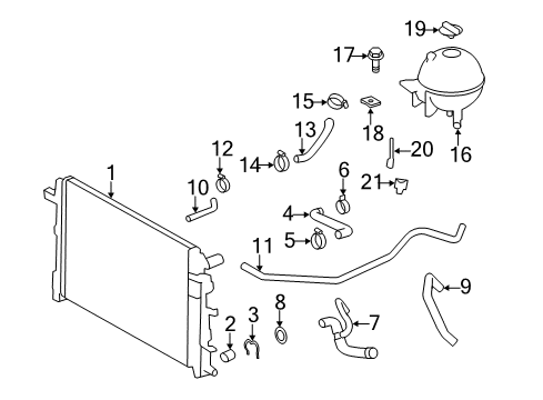 Radiator Drain Plug Diagram for 000-997-07-33