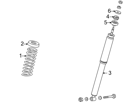 2005 Mercedes-Benz SLK55 AMG Shocks & Components - Rear Diagram