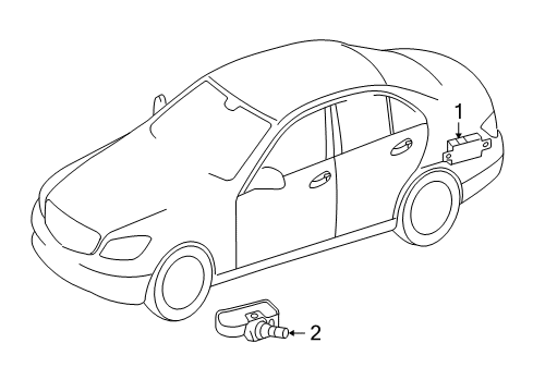 2008 Mercedes-Benz C63 AMG Tire Pressure Monitoring, Electrical Diagram