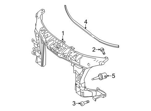 2014 Mercedes-Benz Sprinter 3500 Radiator Support Diagram