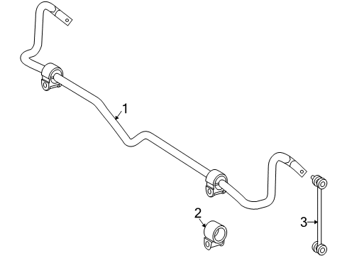 2009 Mercedes-Benz CLS63 AMG Rear Suspension Components, Lower Control Arm, Ride Control, Stabilizer Bar