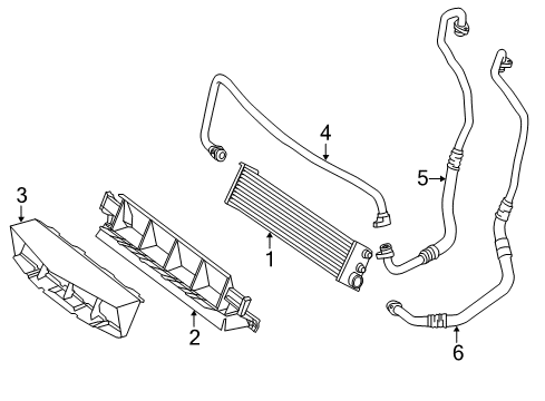 2015 Mercedes-Benz SL550 Oil Cooler Diagram