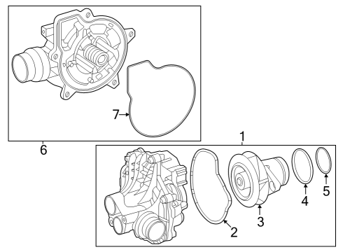 2023 Mercedes-Benz C43 AMG Water Pump Diagram 3