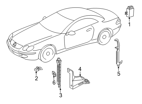 2006 Mercedes-Benz CLS55 AMG Tire Pressure Monitoring, Electrical Diagram