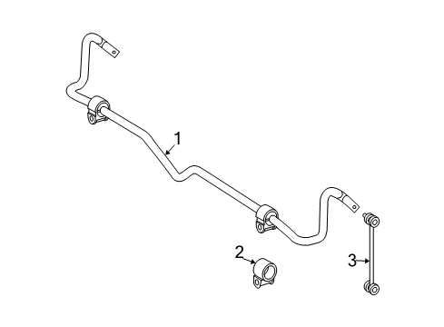 2005 Mercedes-Benz E320 Rear Suspension Components, Lower Control Arm, Upper Control Arm, Ride Control, Stabilizer Bar