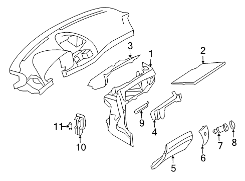 2005 Mercedes-Benz E320 Bulbs Diagram 6