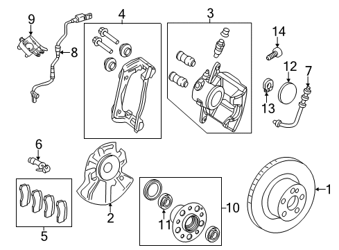 2012 Mercedes-Benz C250 Anti-Lock Brakes Diagram 3