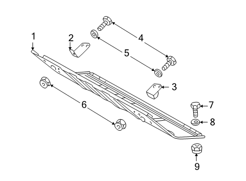 2003 Mercedes-Benz G500 Splash Shields Diagram