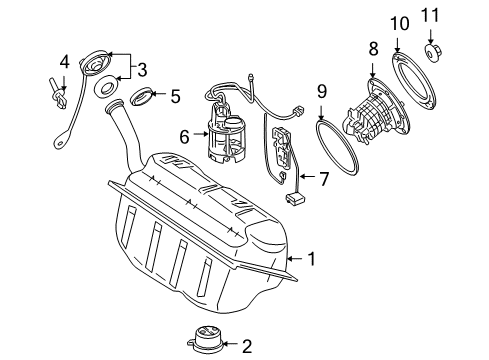 2005 Mercedes-Benz SLK350 Filters Diagram 3