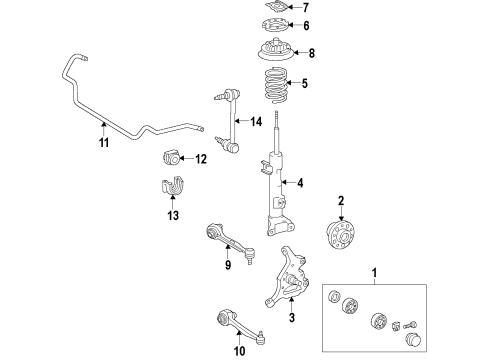 Stabilizer Bar Diagram for 203-323-43-65