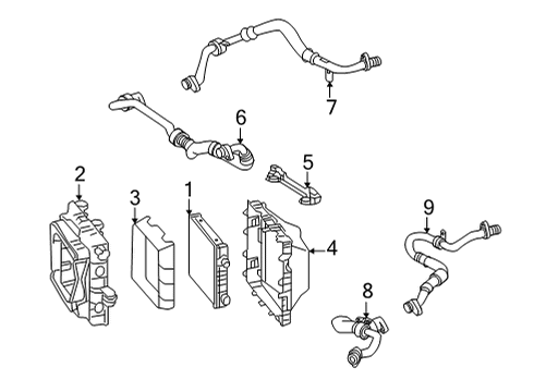 2018 Mercedes-Benz AMG GT Oil Cooler, Cooling Diagram