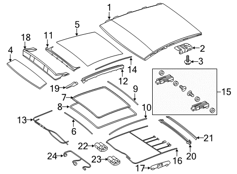 Panoramic Assembly Bracket Diagram for 292-787-01-42