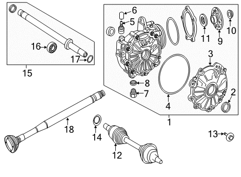 PROPELLER SHAFT Diagram for 213-410-45-04