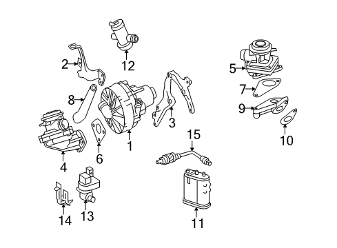 2006 Mercedes-Benz C230 Emission Components Diagram