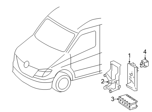 2017 Mercedes-Benz Sprinter 3500 Fuse & Relay