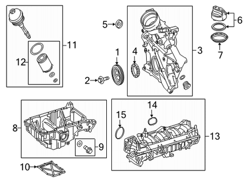 2023 Mercedes-Benz E350 Engine Parts Diagram