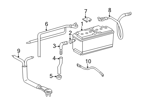 2011 Mercedes-Benz SL550 Battery Diagram