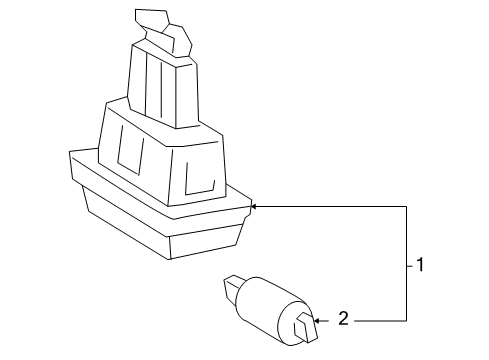 2005 Mercedes-Benz SLK350 License Lamps Diagram