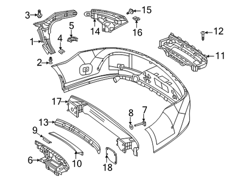 2020 Mercedes-Benz AMG GT 63 S Bumper & Components - Rear Diagram 2