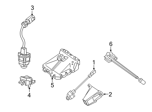 2018 Mercedes-Benz GLC43 AMG Parking Aid Diagram 1