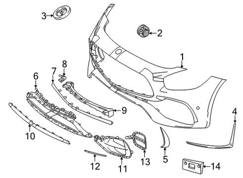 Reinforcement Front Bolt Diagram for 010-990-53-04