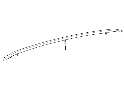 2023 Mercedes-Benz GLC300 Exterior Trim - Roof Diagram 3