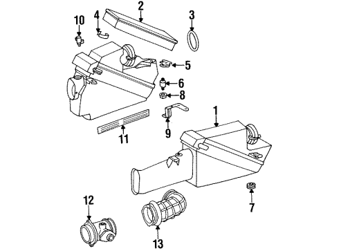 1993 Mercedes-Benz 600SL Filters Diagram 1