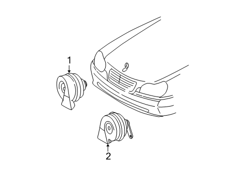 2007 Mercedes-Benz E550 Horn Diagram