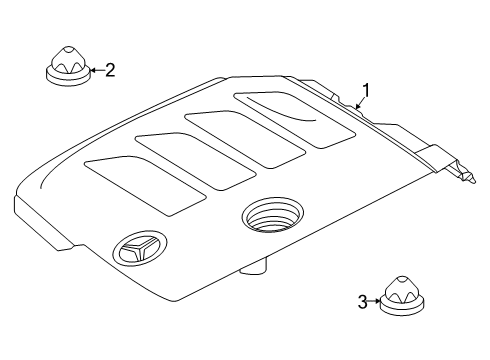 2020 Mercedes-Benz E350 Engine Appearance Cover