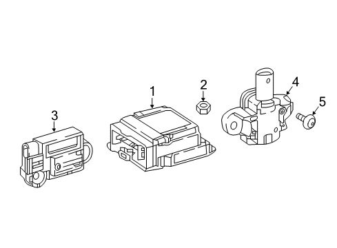 2008 Mercedes-Benz G500 Air Bag Components